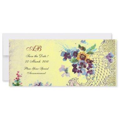 ROMANTİCA Blue Yellow Floral Wedding Programme