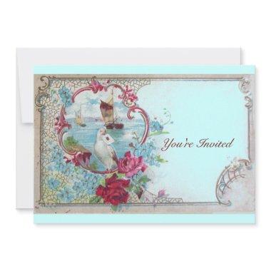 ROMANTICA,Elegant Classy Wedding Party, pink blue