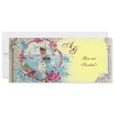 ROMANTICA MONOGRAM, red white blue pink yellow
