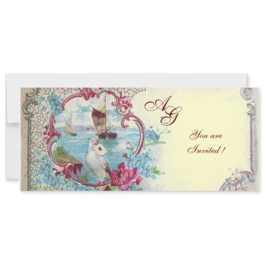 ROMANTICA MONOGRAM, red white blue pink yellow