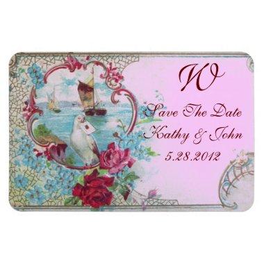 ROMANTİCA MONOGRAM ,Save The Date Magnet