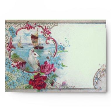 ROMANTICA. pink red blue green Envelope