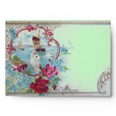 ROMANTICA. pink red blue green Envelope