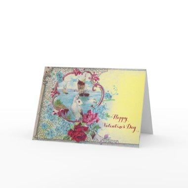 ROMANTICA /VALENTINE CUPID GATHERING PINK ROSES HOLIDAY