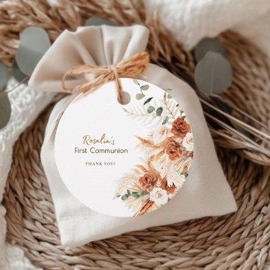 Rosalia's First Communion Boho   Favor Tags