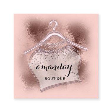 Rose Blush Cloth Hanger Fashion Blogger Beauty Square Business