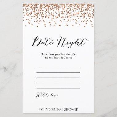 Rose Bridal Shower Game - Date Night Invitations Printed