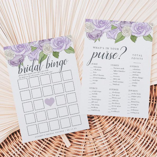 Rosé Garden Double-Sided Bridal Shower Game