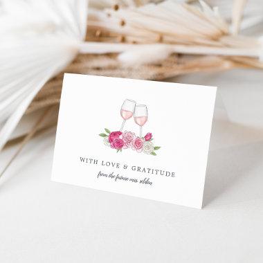 Rosé Garden Personalized Thank You Invitations