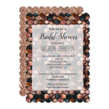 Rose Gold Black Leopard