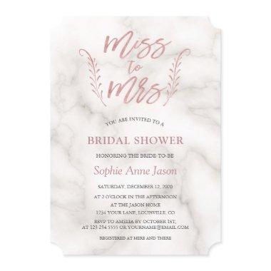 Rose Gold Calligraphy  Bachelorette