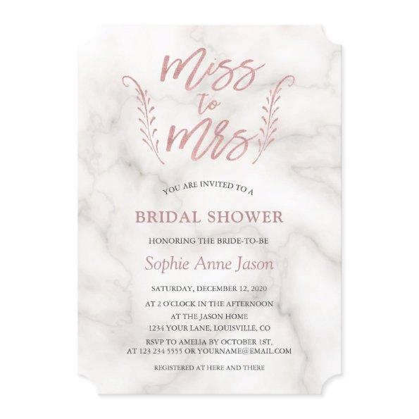 Rose Gold Calligraphy  Bachelorette