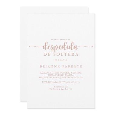 Rose Gold Calligraphy Spanish