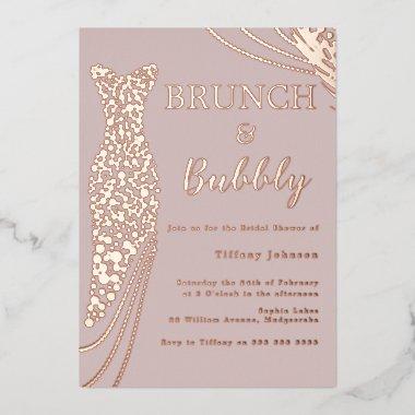 Rose Gold Dress Pink  Brunch & Bubbly Foil