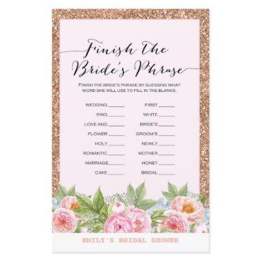 Rose Gold Flamingo Bridal Shower Game PRINTED