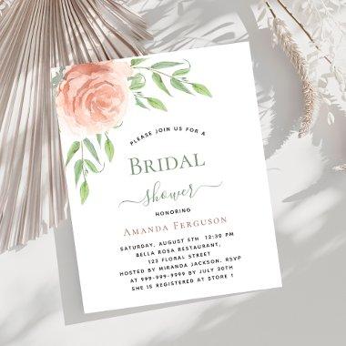 Rose gold floral greenery