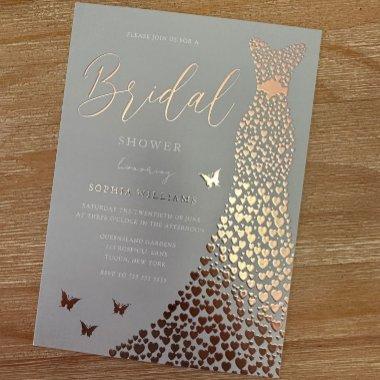 Rose Gold Foil Dress Gorgeous  Foil