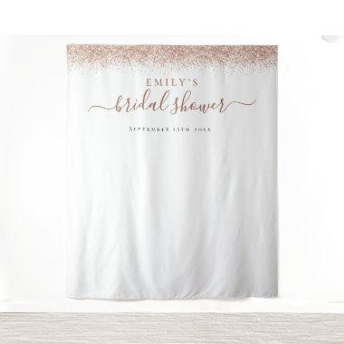 Rose Gold Glitter  Photo Background Tapestry