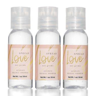 Rose Gold Glitter Marble Agate  Hand Sanitizer