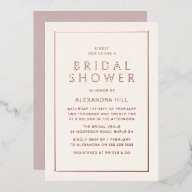 Rose Gold Minimal Modern  Foil
