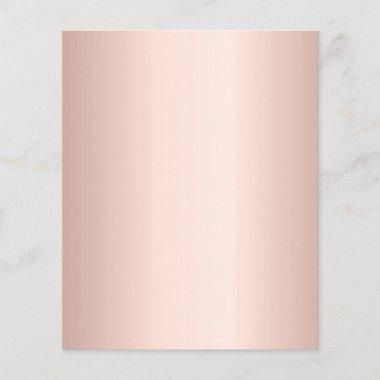 Rose gold pink foil glam girly paper sheet