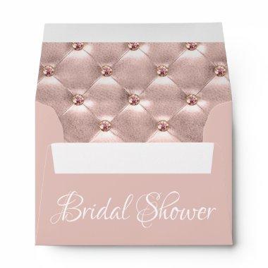 Rose Gold Pink Paris France  Envelope