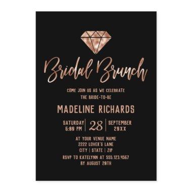 Rose Gold Typography Bridal Brunch
