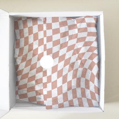 Rose Gold Wedding Collection Check Checkered Tissue Paper