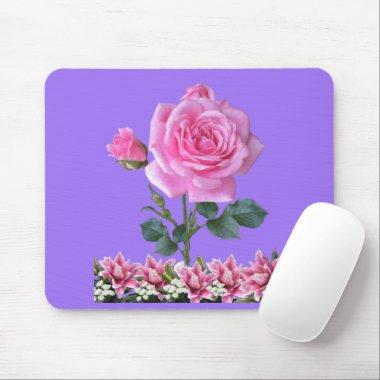 Rose Of Sharon Lilly Of The Valley Mouse Pad