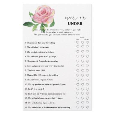 Rose - Over or under  game