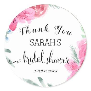 Rose Pink Azalea  Classic Round Sticker
