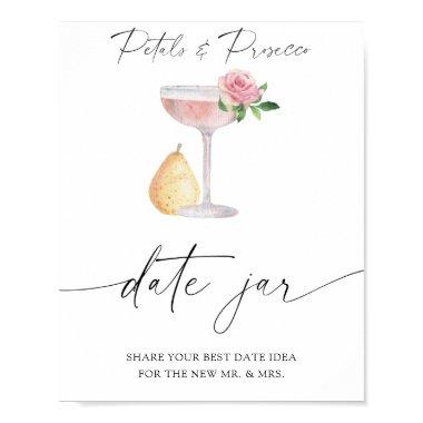 Rose prosecco - date night ideas. Date jar bridal Poster