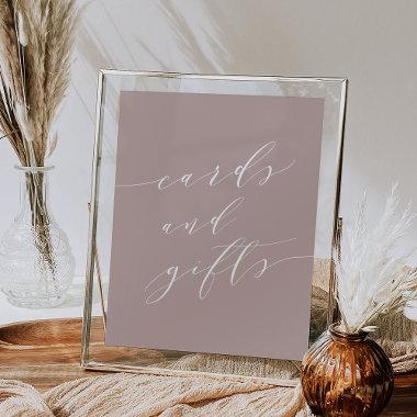 Rose Taupe Calligraphy Invitations & Gifts Sign
