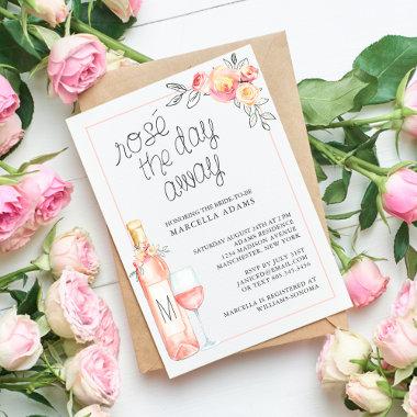 Rosé the Day Away Bridal Brunch Invitations