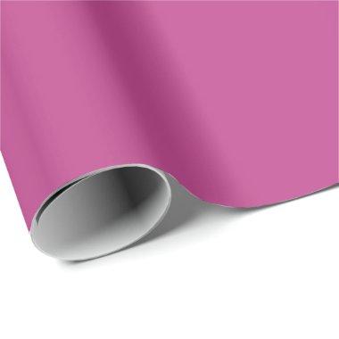 Rose Violet Solid Color Print, Dark Magenta Pink Wrapping Paper