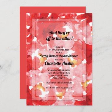 Roses Collage Derby Bridal Shower Invitations