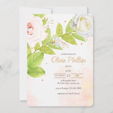 Roses in Bloom Shower Invitations