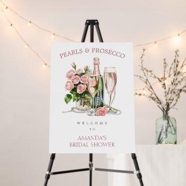 Roses Pearls and Prosecco  Sign