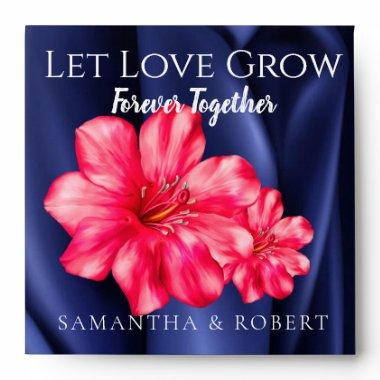 Rosy Elegant Roses Wedding Bridal Favor Seeds Envelope