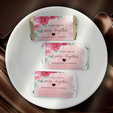 Rosy Watercolor Wedding Bridal Favor Chocolate