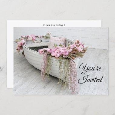 Row Boat Bridal Shower Invitations