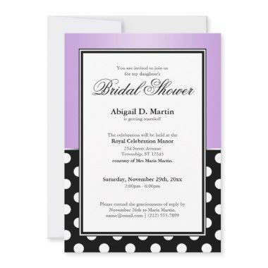 Royal Black Polka Dot Purple