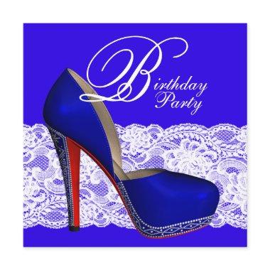 Royal Blue High Heel Shoe Birthday Party