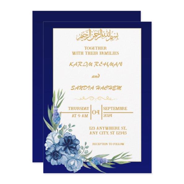 Royal Blue Nikah Islamic Muslim Wedding