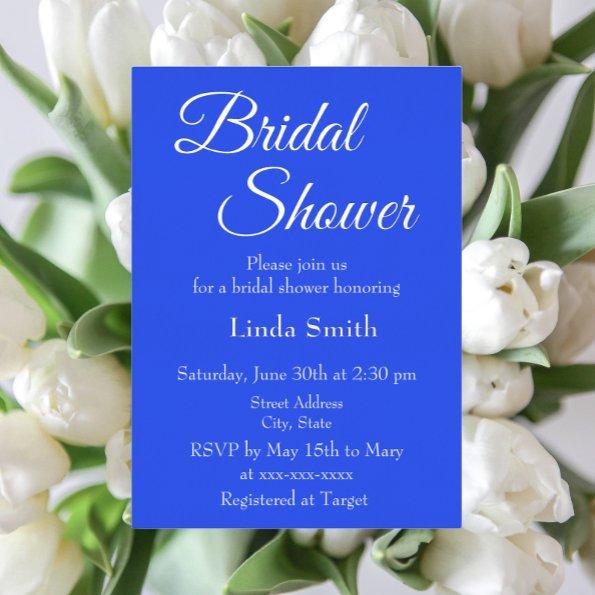 Royal Blue Simple Color  Foil