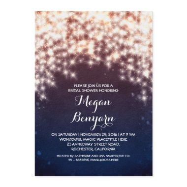 royal blue string lights  invites