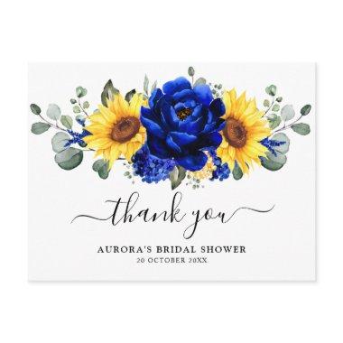 Royal Blue Sunflower  Thank you Post