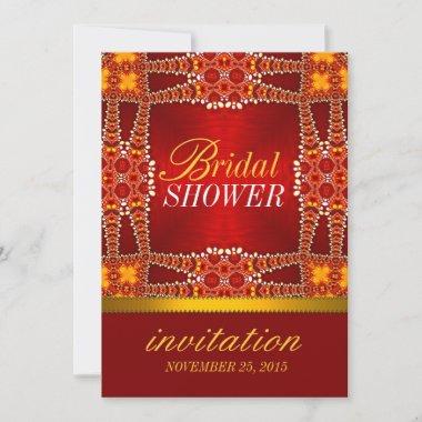 Royal Eastern Bohemian Bridal Shower Party Invites
