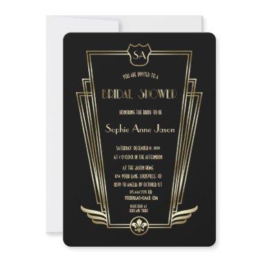 Royal Gold Art Deco Monogram