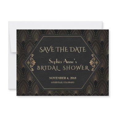 Royal Gold Great Gatsby 20s  Save The Date